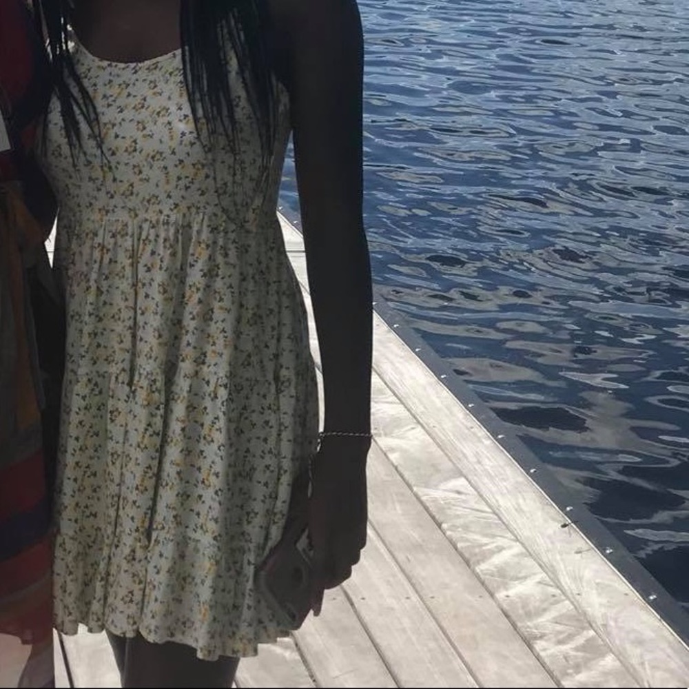 H&M floral yellow dress